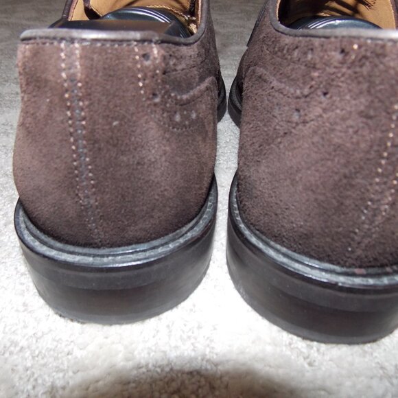 SUITSUPPLY Men Formal Shoes Brown Suede Low-Top Laced Suede Formal